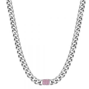 Collana donna Luca Barra con Cristalli Rosa CK1631