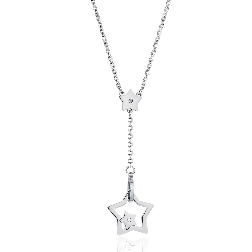 Collana-donna-Luca-Barra-con-Stelle-CK1381 Collana donna Luca Barra con Stelle CK1381