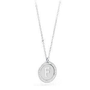 Collana donna S’agapo’ Lettering F SLR06