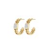 Orecchini donna Luca Barra con Cristalli Bianchi OK1145