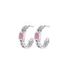 Orecchini donna Luca Barra con Cristalli Rosa OK1144