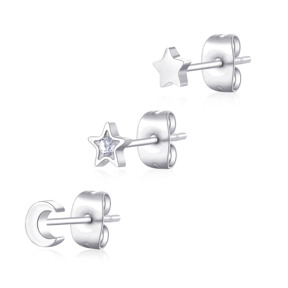 Set-di-Tre-Orecchini-donna-S'agapo'-linea-Click-SCK160 Set di Tre Orecchini donna S’agapo’ linea Click SCK160