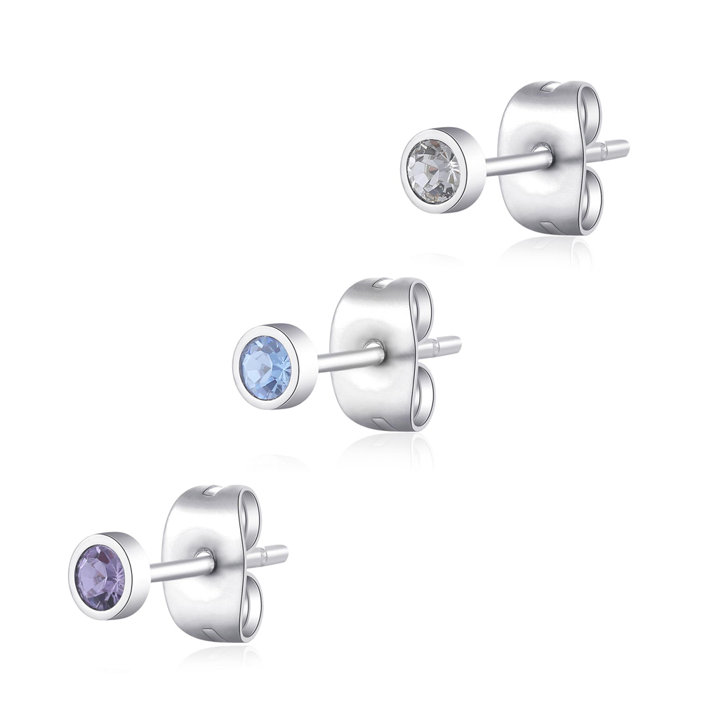 Set-di-Tre-Orecchini-donna-S'agapo'-linea-Click-SCK161 Set di Tre Orecchini donna S’agapo’ linea Click SCK161