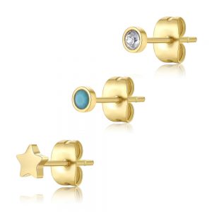 Set di Tre Orecchini donna S’agapo’ linea Click SCK167