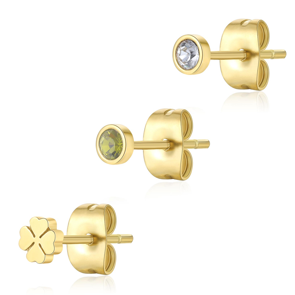 Set-di-Tre-Orecchini-donna-S'agapo'-linea-Click-SCK168 Set di Tre Orecchini donna S’agapo’ linea Click SCK168