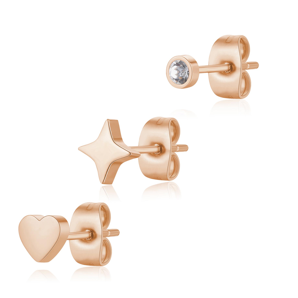 Set-di-Tre-Orecchini-donna-S'agapo'-linea-Click-SCK171 Set di Tre Orecchini donna S’agapo’ linea Click SCK171