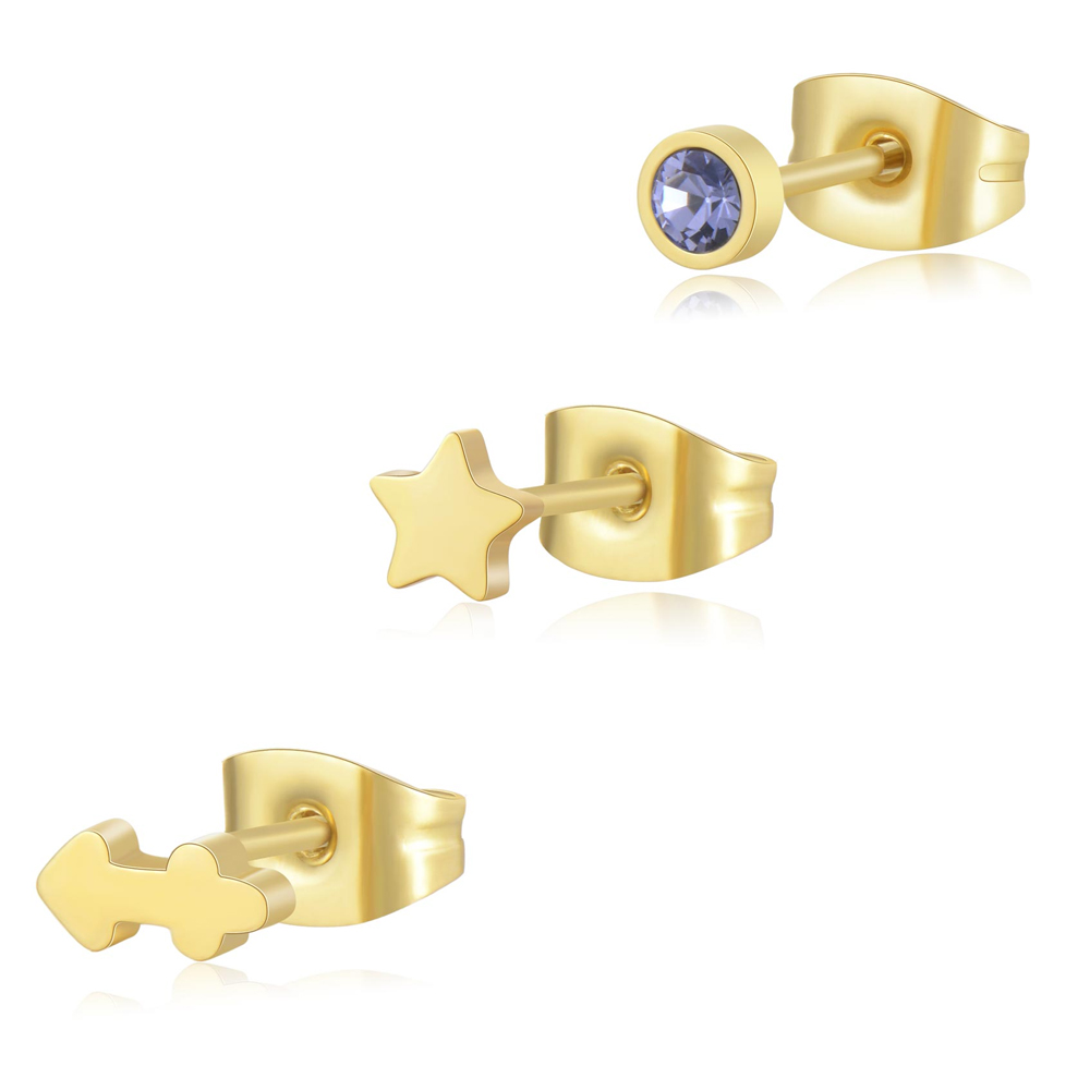 Set-di-Tre-Orecchini-donna-S'agapo'-linea-Click-SCK204 Set di Tre Orecchini donna S’agapo’ linea Click SCK204