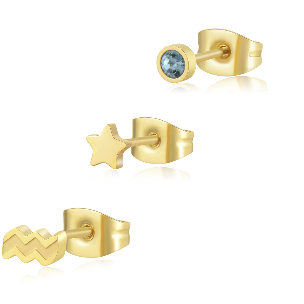 Set-di-Tre-Orecchini-donna-S'agapo'-linea-Click-SCK206 Set di Tre Orecchini donna S’agapo’ linea Click SCK206
