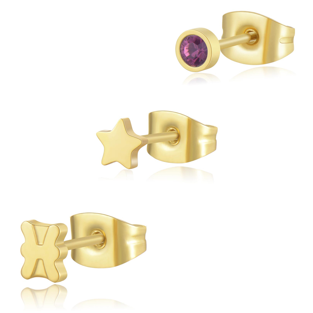 Set-di-Tre-Orecchini-donna-S'agapo'-linea-Click-SCK207 Set di Tre Orecchini donna S’agapo’ linea Click SCK207