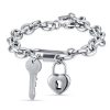 Bracciale donna Luca Barra con Chiave e Cuore Lucchetto BK2216