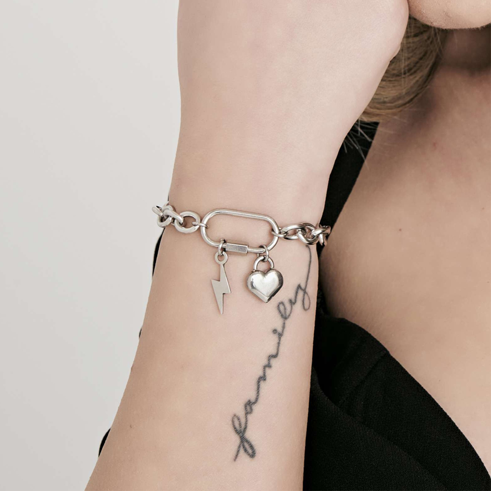 Bracciale-donna-Luca-Barra-con-Cuore-e-Fulmine-BK2219 Bracciale donna Luca Barra con Cuore e Fulmine BK2219