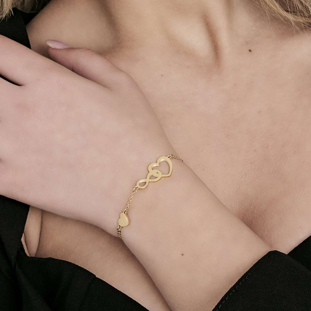 Bracciale-donna-Luca-Barra-con-Cuore-e-Infinito-BK2093 Bracciale donna Luca Barra con Cuore e Infinito BK2093