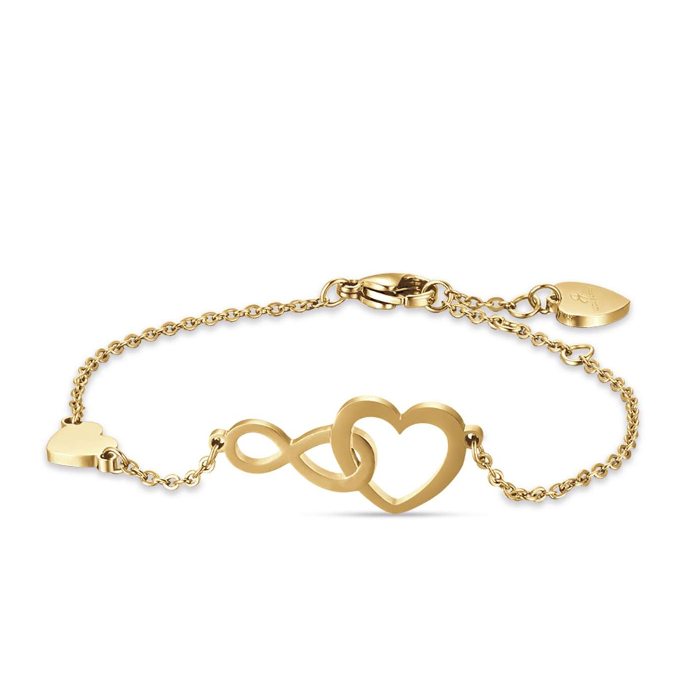 Bracciale-donna-Luca-Barra-con-Cuore-e-Infinito-BK2093 Bracciale donna Luca Barra con Cuore e Infinito BK2093