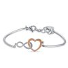 Bracciale donna Luca Barra con Cuore e Infinito BK2094
