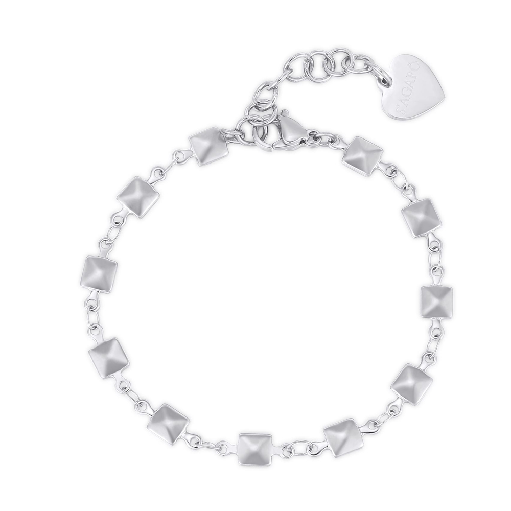 Bracciale-donna-con-borchie-S’agapo’-Chunky-SHK31 Bracciale donna con borchie S’agapo’ Chunky SHK31