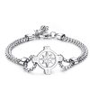 Bracciale uomo S’agapo’ con Rosa Dei Venti NAUTIKA SNK15