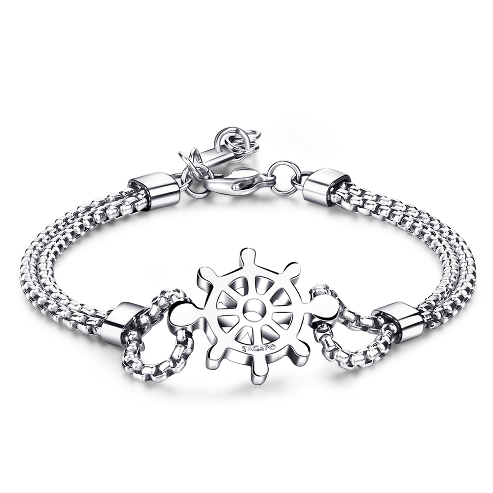 Bracciale-uomo-S’agapo’-con-Timone-NAUTIKA-SNK14 Bracciale uomo S’agapo’ con Timone NAUTIKA SNK14