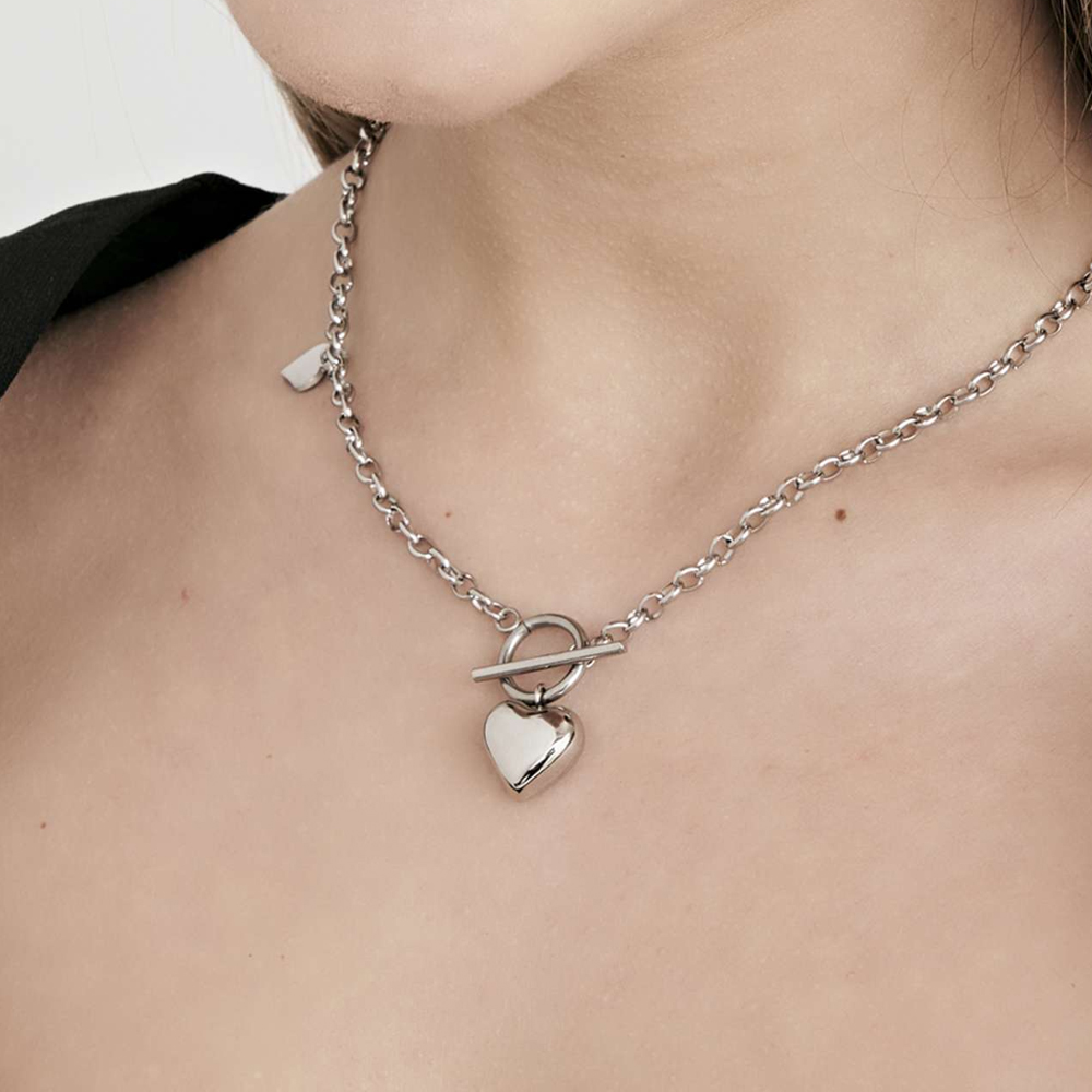 Collana-donna-Luca-Barra-con-Cuore-CK1645 Collana donna Luca Barra con Cuore CK1645