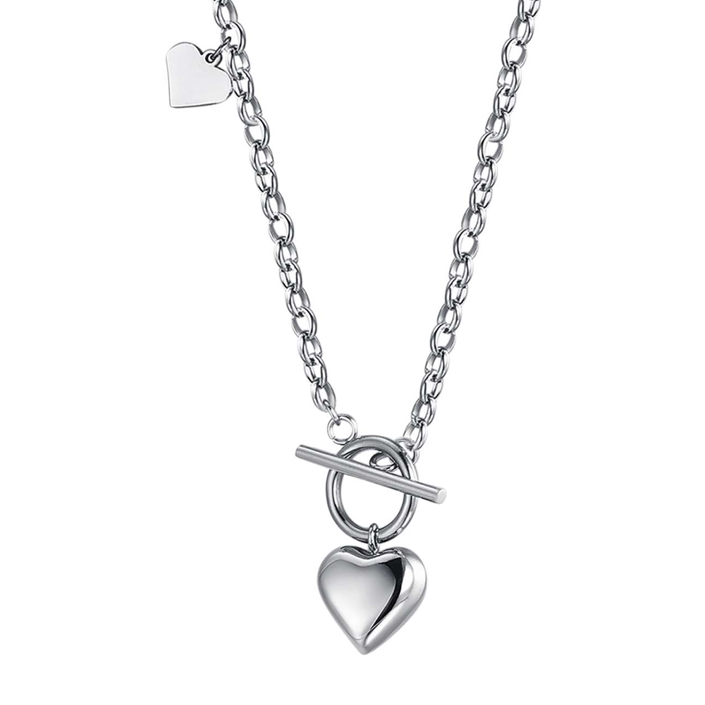 Collana-donna-Luca-Barra-con-Cuore-CK1645 Collana donna Luca Barra con Cuore CK1645
