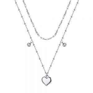 Collana donna Luca Barra con Cuore CK1649