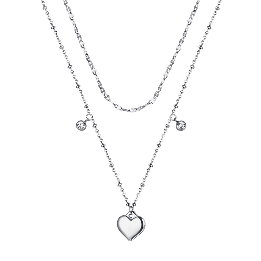 Collana-donna-Luca-Barra-con-Cuore-CK1649 Collana donna Luca Barra con Cuore CK1649