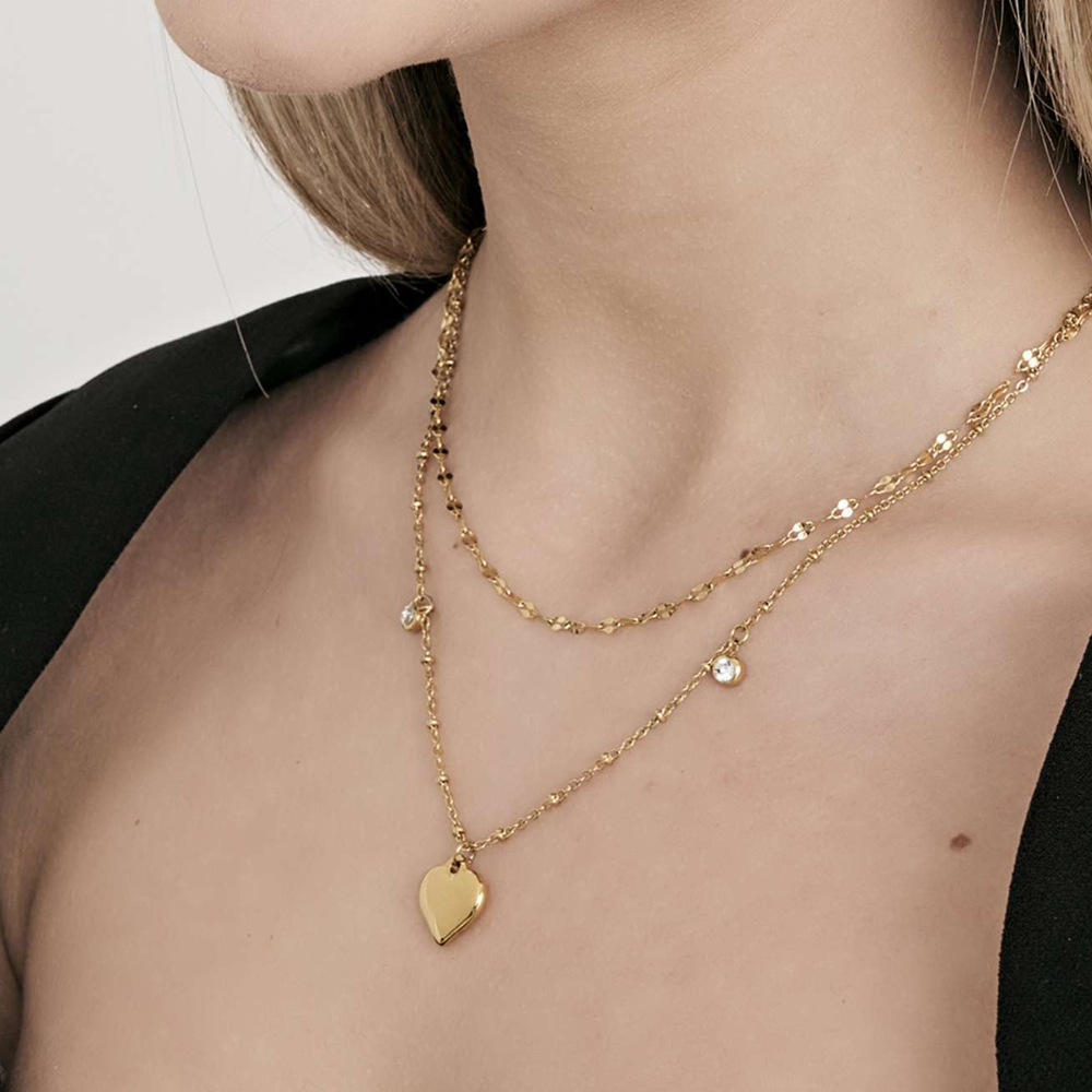 Collana-donna-Luca-Barra-con-Cuore-CK1650