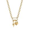 Collana donna Luca Barra con Cuore e Fulmine CK1644