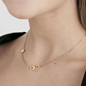 Collana donna Luca Barra con Cuore e Infinito CK1575