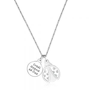 Collana donna S’agapo’ YOU con Coccinella SYO03