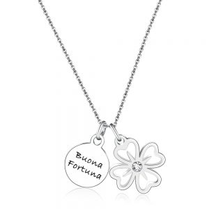 Collana donna S’agapo’ YOU con Quadrifoglio SYO02
