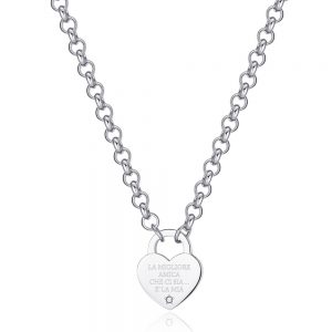 Collana donna S’agapo’ con Cuore linea Be My Always SBM76