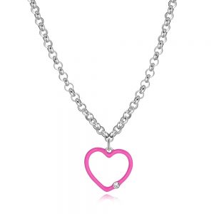 Collana donna S’agapo’ con Cuore linea Vibes SVB08
