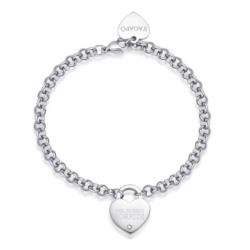 Bracciale-donna-S’agapo’-con-Cuore-linea-Be-My-Always-SBM79 Bracciale donna S’agapo’ con Cuore linea Be My Always SBM79