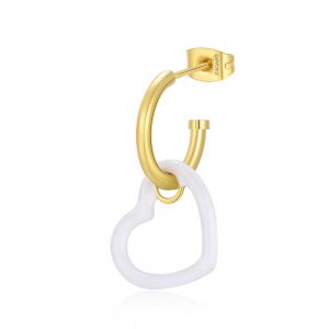 Orecchino singolo con Cuore linea Vibes SVB40