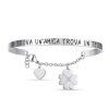 Bracciale donna Luca Barra Chi Trova Un'Amica Trova Un Tesoro BK2034