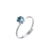 Anello donna Luca Barra con Cristallo Azzurro ANK336