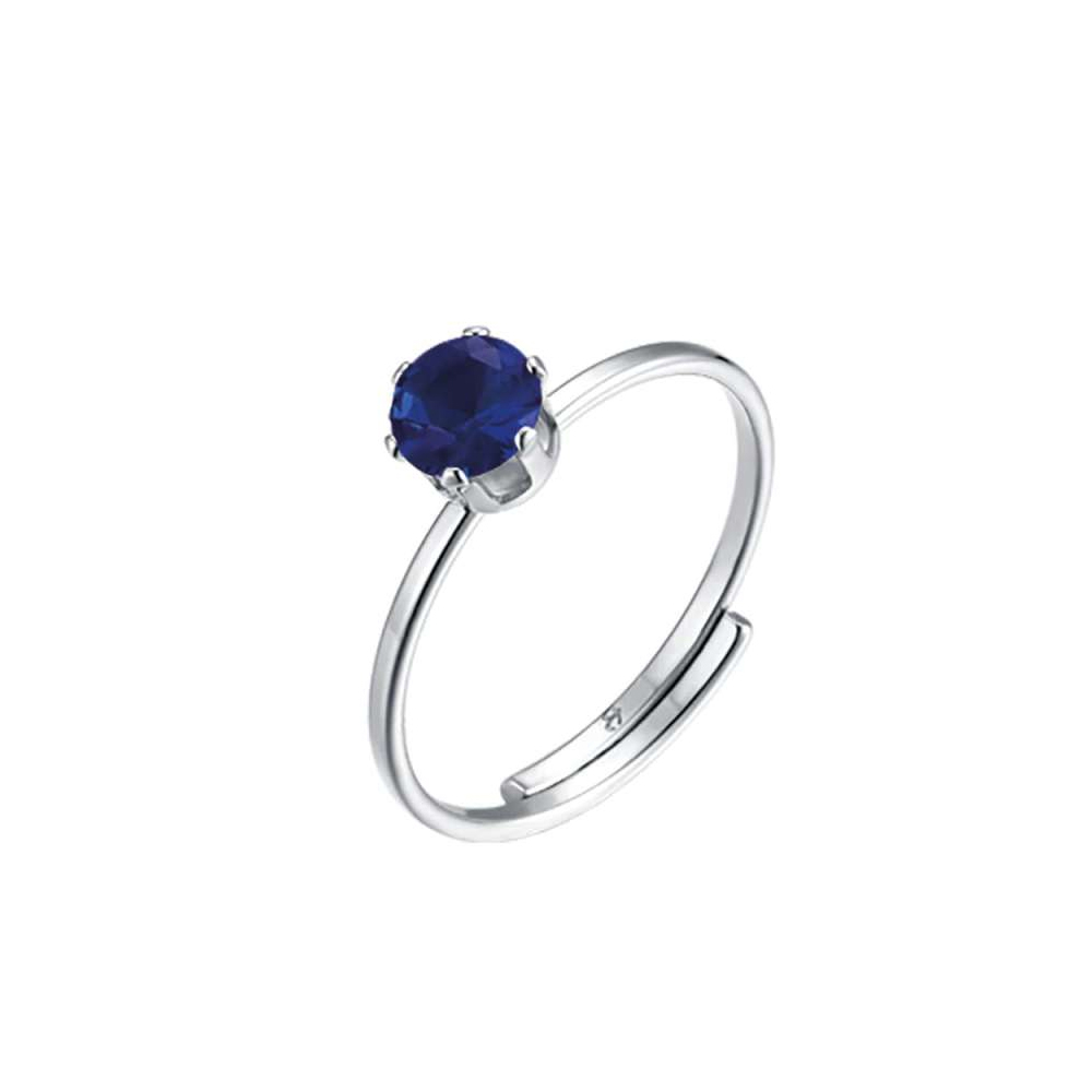 Anello-donna-Luca-Barra-con-Cristallo-Blu-ANK333 Anello donna Luca Barra con Cristallo Blu ANK333