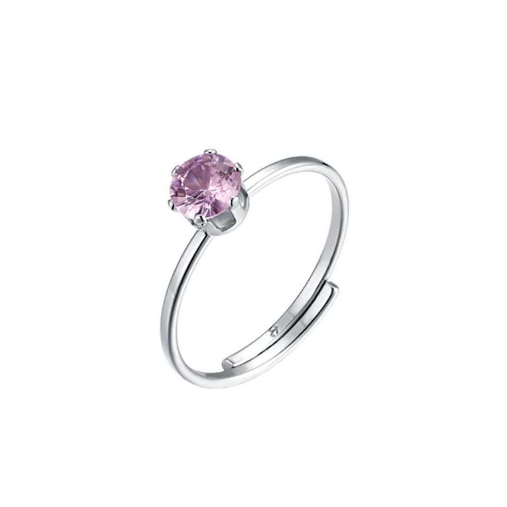 Anello-donna-Luca-Barra-con-Cristallo-Rosa-ANK334 Anello donna Luca Barra con Cristallo Rosa ANK334