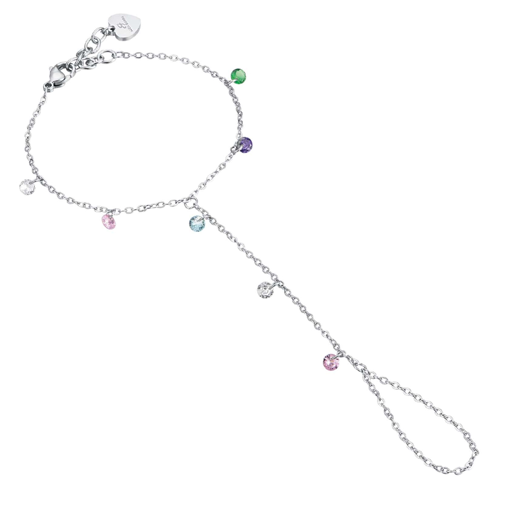 Baciamano-donna-Luca-Barra-con-Cristalli-Colorati-BM104 Baciamano donna Luca Barra con Cristalli Colorati BM104