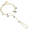 Baciamano donna Luca Barra con Cristalli neri BM102