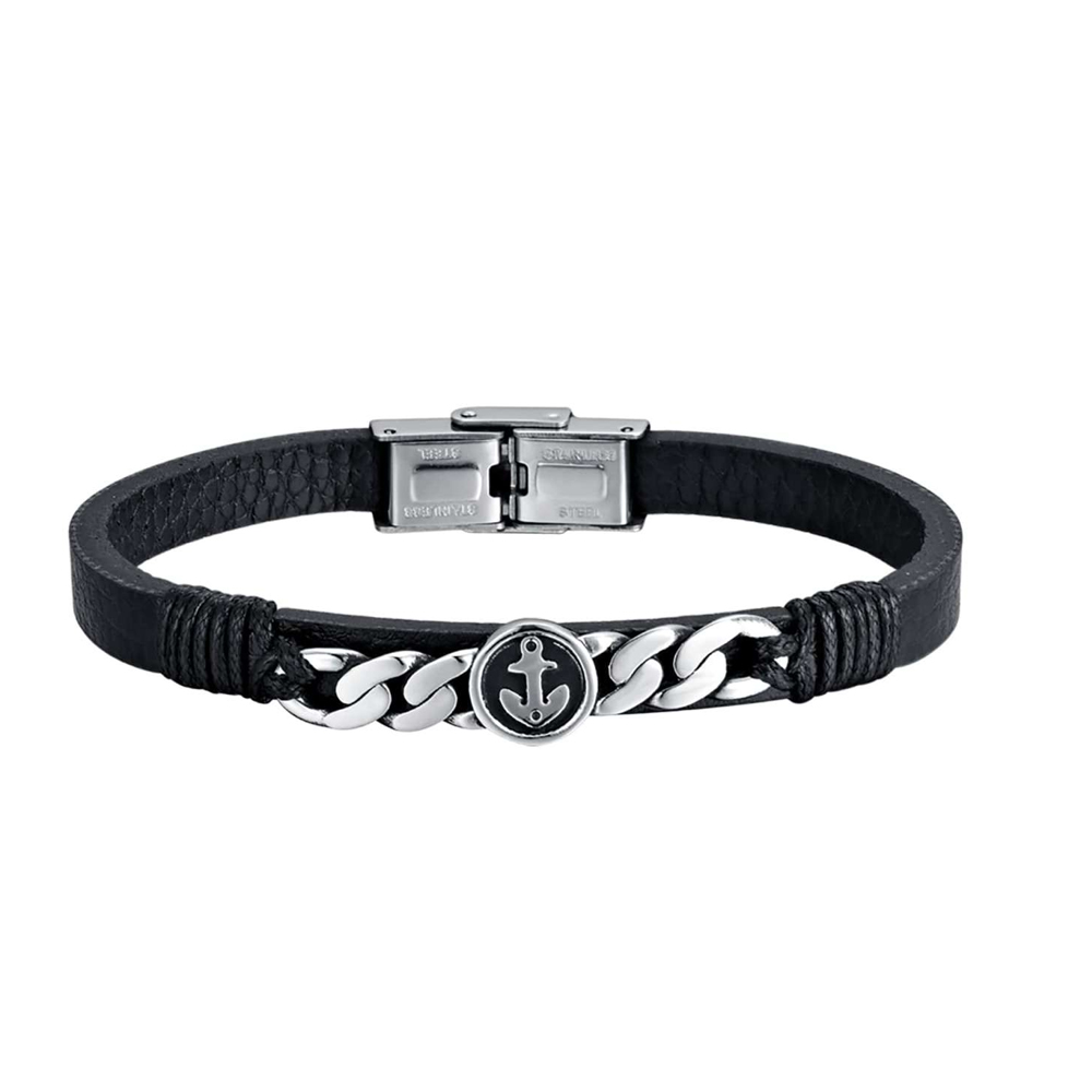 Bracciale-uomo-Luca-Barra-con-Ancora-BA1369 Bracciale uomo Luca Barra con Ancora BA1369