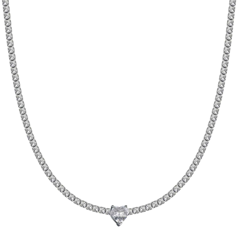 Collana-donna-Luca-Barra-con-Cristalli-Bianchi-CK1703 Collana donna Luca Barra con Cristalli Bianchi CK1703