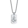 Collana uomo Luca Barra con Piastra ed Ancora CA450