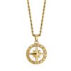 Collana uomo Luca Barra con Rosa Dei Venti CA443
