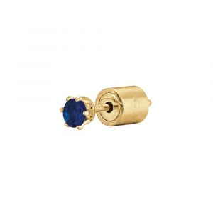 Orecchino singolo donna Luca Barra con Cristallo Blu OK1166