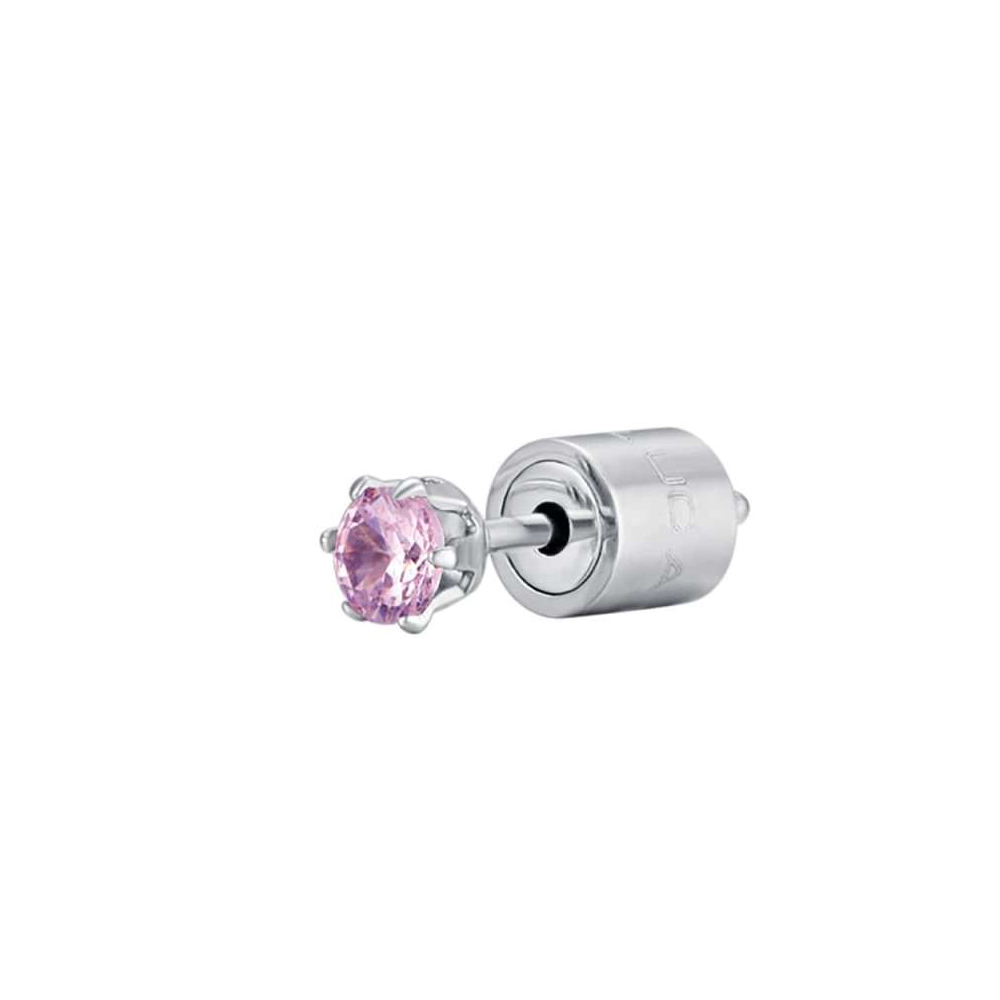 Orecchino-singolo-donna-Luca-Barra-con-Cristallo-Rosa-OK1158 Orecchino singolo donna Luca Barra con Cristallo Rosa OK1158