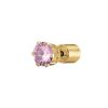 Orecchino singolo donna Luca Barra con Cristallo Rosa OK1169