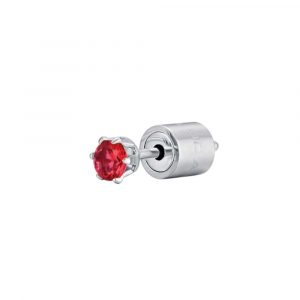 Orecchino singolo donna Luca Barra con Cristallo Rosso OK1160