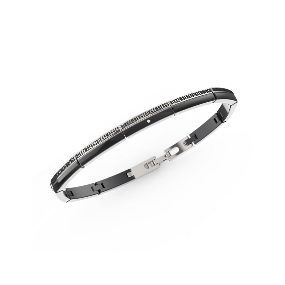 Bracciale-Uomo-Bikkembergs-Band-con-diamanti-BANB02BW Bracciale Uomo Bikkembergs Band con diamanti BANB02BW