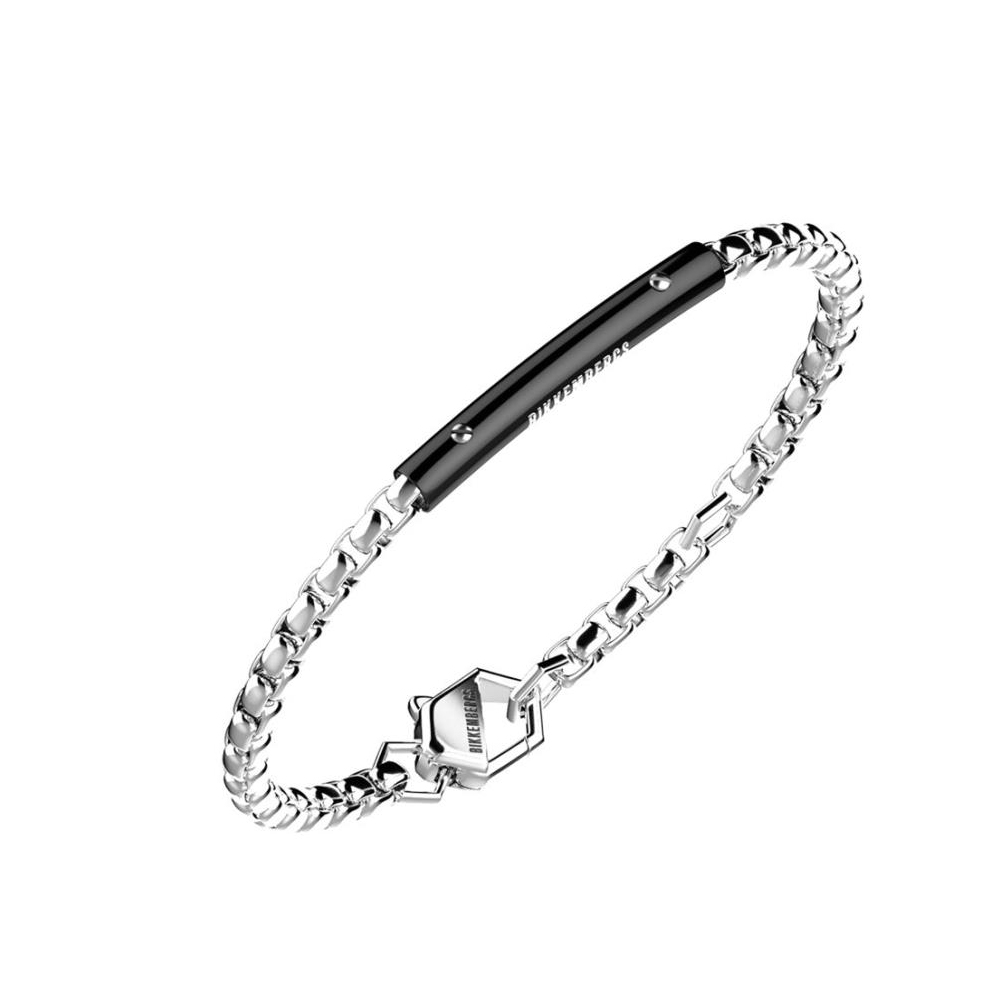 Bracciale-Uomo-Bikkembergs-Classic-con-diamanti-CLAB12WB Bracciale Uomo Bikkembergs Classic con diamanti CLAB12WB